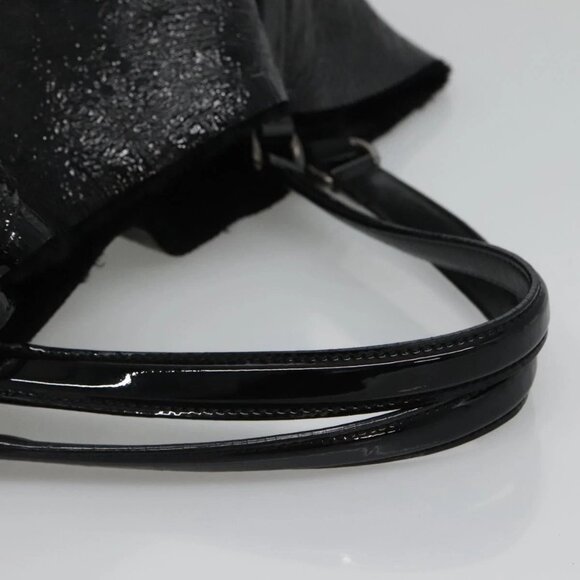 GUCCI Soho Hand Bag Enamel Black 282309 Auth - Picture 7 of 15